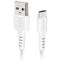 Câble usb Câble de données usb 2.0 - Micro-USB blanc