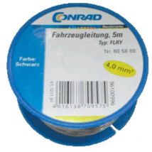 Câble pour l'automobile flry-b Conrad Components 605889 1 x 4 mm² noir 5 m