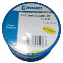 Câble pour l'automobile flry-b Conrad Components 605924 1 x 6 mm² noir 5 m