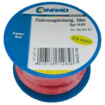 Câble pour l'automobile FLRY-B Conrad Components 606261 1 x 2.50 mm² rouge 10 m
