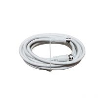 Elap - Câble Satellite Fiche f, Mâle/Mâle, Blanc, 4M