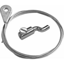 Cyclingcolors - Câble souple 1,5mm 2,5m tête œillet ø 6,5mm avec serre-câble tête en s z acier idéal manette gaz Motoculture Tondeuse Tracteur