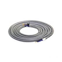 Câble Textile Dond Double Isolation Couleur 2 Mètres - Noir et blanc