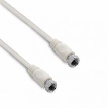 Metronic - Câble tv satellite coaxial fiches f mâle/mâle 2 m