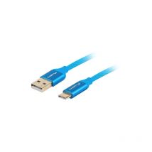 Lanberg - CA-USBO-22CU-0010-BL cable usb 1 m usb 2.0 usb c usb a Bleu