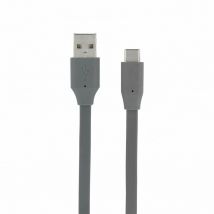 Câble USB-C /USB-A plat 1 m - gris sidéral