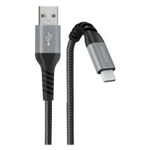 Mooov - Câble usb-c /usb-a renforcé Ultimate 1 m - noir
