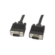 Lanberg - CA-VGAC-10CC-0100-B - 10 m - vga (D-Sub) - vga (D-Sub) - Mâle - Mâle - Noir