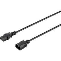 SY-5042726 appareils iec Rallonge noir 0.50 m S592822 - Sygonix