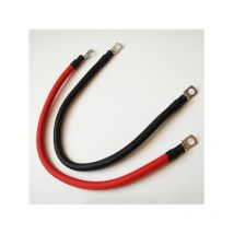Errebi Group - Câbles Paire Batteries Rouge Noir 50mm2 avec Oeillets M8 sur Côtés l 1,5 m