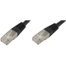 Econ Connect - F6tp0,25sw Rj45 Câble Réseau, Câble Patch Cat 6 S/ftp 0.25 M Noir Paire Blindée 1 Pc(s) C684871
