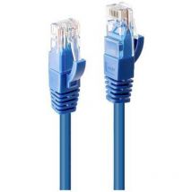 48016 RJ45 Câble réseau, câble patch cat 6 u/utp 0.50 m bleu 1 pc(s) S239472 - Lindy