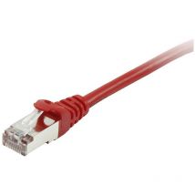 Equip - 605523 RJ45 Câble réseau, câble patch cat 6 s/ftp 0.25 m rouge contacts dorés 1 pc(s) X916422