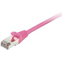 Unbekannt - Equip 605580 RJ45 Câble réseau, câble patch cat 6 s/ftp 1.00 m rose contacts dorés 1 pc(s) X910292