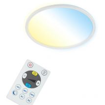 CCT Panneau LED BRILONER LEUCHTEN SLIM S, 22 W, 3000 lm, IP20, blanc, plastique, dimmable, CCT, Ø 42 cm