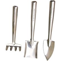 1 Jeu Râteau à Pelle en Acier Inoxydable Outil De Jardinage pour Enfants Outils t Outil Miniature Jardinage Garden Hand Tools Trousses Main Bêche De