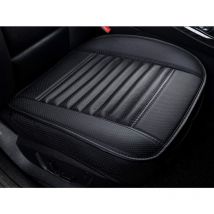 Ccykxa - 1 Pièce-Noir)Housse de Siège de Voiture Avant Universelle Super Respirant Charbon de Bois de Bambou Cuir PU,20,8 20,1''