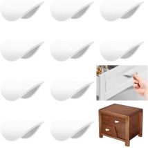 10 Pièces Poignees Adhesives Porte Placard, Balcon AdhéSives Poignées, Poignées de Tiroir Autocollantes, Adhésives Poignet de Placard Pour Portes