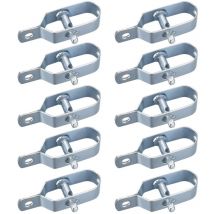10 tensores de cable de acero, tensores para cercas, tensores de alambre de púas, kit de conectores para tensores de cable (color plateado) - Ccykxa
