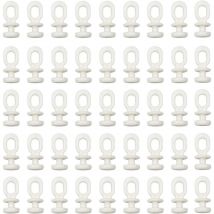 100 pcs Glisseurs pour Rail à Rideaux Crochet de Tringle à Rideau Coulissant Crochet de Rideau Rail Glisseur pour Rideau de Fenêtre Rideau de Porte