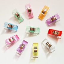 Ccykxa - 100 pcs Pince pour Couler Clip,Clips de Couture, en Plastique Couleurs Assorties,Wonder Sewing Fabric Craft Clips
