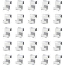 100pièces Clips Serre-Z Accessoires de Serre en Acier Inoxydable Clips de Serre Résistant aux Intempéries pour la Fixation de Panneaux de Serre en