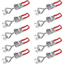 Zxpasra - ccykxa 10Pcs Hasp Latch, Box Hasp, Lever Hasp, Holding Capacity, Door Hasp, Corner Fastener, Small Toggle Lever Hasp Latch Knob for Boxes,