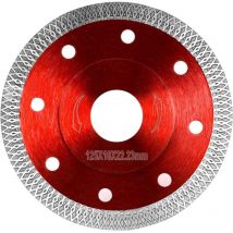Ccykxa - 125 Carrelage, Disque Diamant Fine Coupe Sèche, Disque à Tronçonner Diamanté Lame de Scie Circulaire pour Carrelage Granit Ceramique Marbre