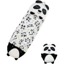 160X60CM Sac de Couchage et Oreiller de Jeu pour Enfants,Couverture de Sieste pour Enfants, Sac de Couchage 2 en 1, Pliable Sac de Couchage Animal de