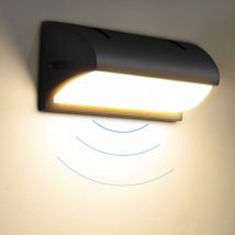18W Applique Murale Extérieure Avec Détecteur De Mouvement,Applique Murale Intérieures/Extérieures Moderne, 3000K Ip65, Applique Extérieure Pour