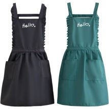 2 Pack Tablier de Cuisine Femme,Tablier Cuisine Femme,Tablier Serveuse,Tablier Femme pour Cuisine Familial,Restaurant - Ccykxa