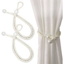 2 Paires Embrasse pour Rideaux, Attache Rideau, Embrasse Rideau, Embrasses à Rideaux, Rideaux Boucle Décoration pour la Chambre et du Bureau - Ccykxa