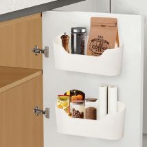 Ccykxa - 2 pièces Armoires de Cuisine Porte Boîte de Rangement, boîtes de Rangement Autocollantes pour Porte d'armoire de Cuisine, pour Armoire,