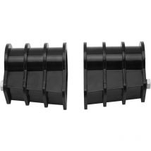 2 Pièces Boucle d'Échelle de Piscine, Pièces Intégrées en Plastique Accessoires Escalator de Piscine, Échelle Tampon Bride d'Échelle pour Piscine