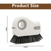2 Pieces Groove Cleaning Brush Window Brushes - 2 in 1 Multifunction Groove Rail Quick Cleaning Tool for Cleaning Windows for Kitchen Bathroom