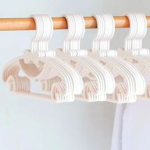 Ccykxa - 20 Pièces Cintre Enfant Blanc, Cintres Bebe 29cm Cintres Enfants Antidérapants, Cintre Bébé Plastique, Ceintres pour Enfant Peu Encombrants,