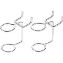 20 Pièces Crochet Pour Panneau Perforé Support De Panneau Perforé Porte-outils Électriques Cintres Pour Panneaux Perforés Portemanteau Fille Étagère
