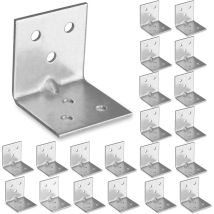 CCYKXA 20 x Equerre d'assemblage (30 x 30 x 30 x 1.5) Equerre de Fixation Angle Droit Support en forme de L, Équerre Angle 90 Degrés en Acier,