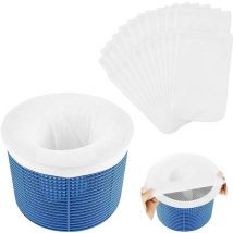 CCYKXA 20pcs Chaussettes de Skimmer pour Piscine, Chaussette Filtre Piscine Filtre Skimmer Piscine, Pool Skimmer Socks, Chaussettes d'écumeur de