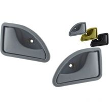 2(GRIS)Poignée de Porte Avant Gauche et Droite, Clanche de Portière de pour renault twingo (1993-2007) / kangoo (1998-2010) - Ccykxa