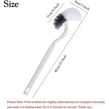 Ccykxa - 2PCS Toilet Brush Toilet Brush Long Handle Plastic Toilet Brush with Strong Bristles for Toilet Cleaning Deep Cleaning