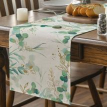 Ccykxa - 330×1830×1)Chemin de Table Toile de Jute,Toile de Jute Chemin de Table ,Chemin de Table Tissu,Chemin de Table Lin pour Vacances Décor de Fête