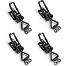 4 Pièce Loquet a Bascule en Acier Inoxydable, Fermeture à Levier en Métal, Loquet à bascule en Métal, Pince à Bascule Réglable, Pinces à Bascule