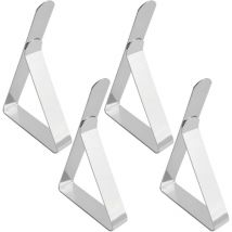 4 Pièces Pince Nappe Exterieur,Pince Nappe en Acier Inoxydable,Attache Nappe de Table Exterieur,Pince pour Nappe de Table Exterieur,accroche Nappe