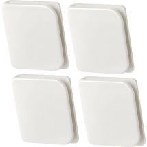 Ccykxa - 4 Pieces Shower Curtain Clips, Self-Adhesive Shower Curtain Clips, Bathroom Accessory for Shower to Hold Shower Curtain and Curtain