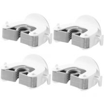 4 Stück Mopp-Clip, Besen-Clips für Wandbesenhalter, robuster Wandmopp, robuster Besen, Mopp-Organizer, Mopphalter-Haken - Ccykxa