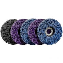 Ccykxa - 5 Disques de Nettoyage csd 125 mm Pour Meuleuse d'angle En Nylon Pour éliminer la Rouille les Soudures Éliminer la Peinture la Rouille et