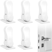 CCYKXA 5 pcs Serrure de Sécurité pour Enfants Bébé 5 Pcs Serrure de la Poignée de la Porte de Sécurité Adhésive Verrouillage de Sécurité Bloque Porte
