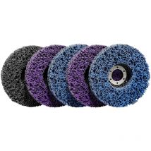 Ccykxa 5Pcs csd 115mm Nylon Angle Grinder Cleaning Discs for Rust Removal Welds Paint Removal Rust and Oxidation