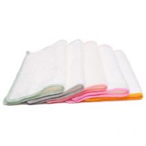 6 chiffons en bamboo à multi-usages, lingettes nettoyantes chiffons, chiffons à vaisselle 100% en bambou, convient pour la laque brillante et le